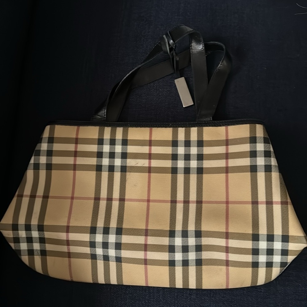 Burberry vintage checkered small tote